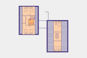  nr. 1a: links op plattegrond